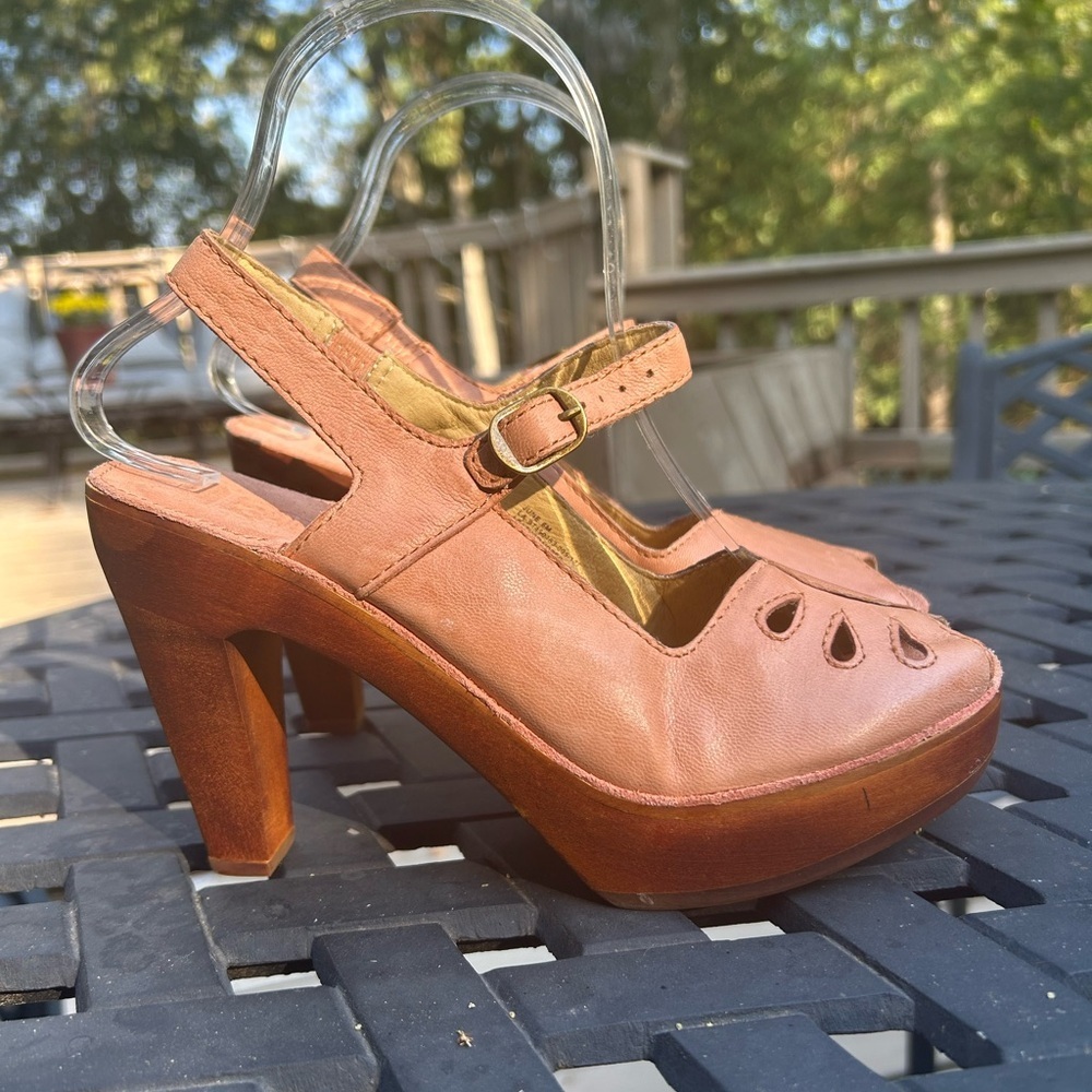 Latigo June Cali Clogs Anthropologie Stylish Slingback Leather Heels for Women - Picture 13 of 14